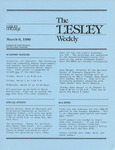 The Lesley Weekly (March 6, 1980) by Lesley College