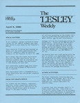 The Lesley Weekly (April 3, 1980) by Lesley College