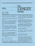 The Lesley Weekly (May 8, 1980) by Lesley College