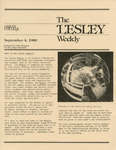 The Lesley Weekly (September 4, 1980) by Lesley College