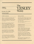 The Lesley Weekly (October 16, 1980) by Lesley College