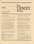 The Lesley Weekly (October 23, 1980) by Lesley College