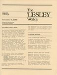 The Lesley Weekly (November 6, 1980) by Lesley College