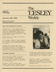 The Lesley Weekly (January 29, 1981) by Lesley College