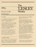 The Lesley Weekly (February 5, 1981) by Lesley College