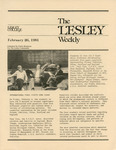 The Lesley Weekly (February 26, 1981) by Lesley College