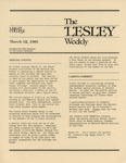 The Lesley Weekly (March 12, 1981) by Lesley College