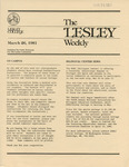 The Lesley Weekly (March 26, 1981) by Lesley College