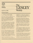 The Lesley Weekly (April 16, 1981) by Lesley College