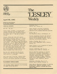 The Lesley Weekly (April 30, 1981) by Lesley College