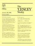 The Lesley Weekly (January 28, 1982) by Lesley College