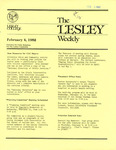 The Lesley Weekly (February 4, 1982) by Lesley College