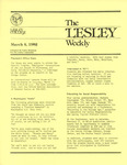 The Lesley Weekly (March 4, 1982) by Lesley College