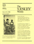 The Lesley Weekly (March 18, 1982) by Lesley College