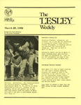 The Lesley Weekly (March 25, 1982) by Lesley College