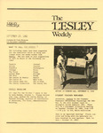 The Lesley Weekly (September 23, 1982) by Lesley College