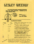 The Lesley Weekly (December, 1982) by Lesley College