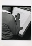School of Practical Art student working on lettering by Art Institute of Boston