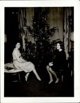 Two Students at the Christmas Party, Student Life ca. 1950s