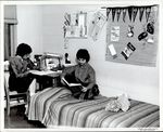 Homework in the Dorm Room, Student Life ca. 1950s by Paul Allard