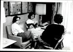 Three Students In Conversation, Student Candids ca. 1950s - 60s