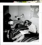 Two Students Working in a Dorm Room, Student Candids ca. 1950s - 60s
