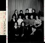 Eleven Students Gathered on Couches, Student Groups, ca. early 1960s