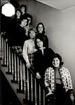 Eight Students Together on a Staircase, Student Groups ca. 1964