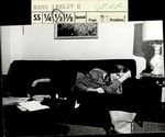 Student Sleeping in Wendell Hall, Student Candids, ca. 1966