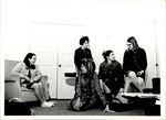 Five Students Together At the Small Couches, Student Candids, ca. early 1960s