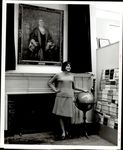 Student Leaning on the Globe, Student Candids, ca. early 1960s