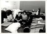 Two Students in a Cluttered Dorm Room, Student Candids ca. 1960s
