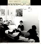 Three Students In a Dorm Room, Class of 1968, Student Candids ca. 1966